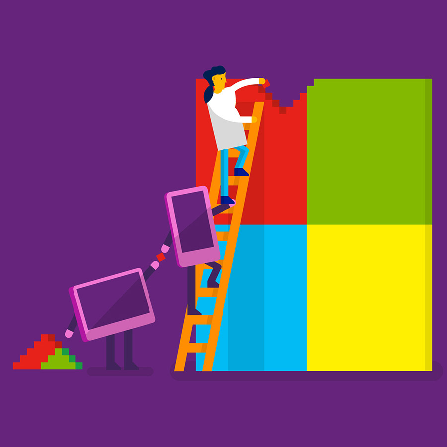 Microsoft Brand Illustration